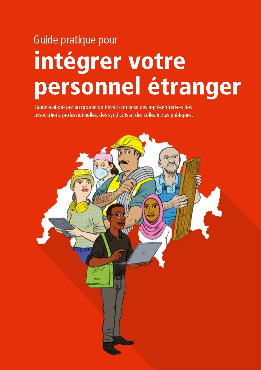Couverture du guide pratique "Intégrer du personnel étranger"
